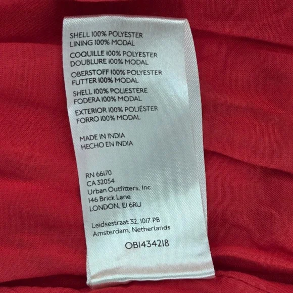 Free People Julianna Maxi Dress Red Cherry Floral Tiered Boho Summer Festival S - Picture 8 of 11